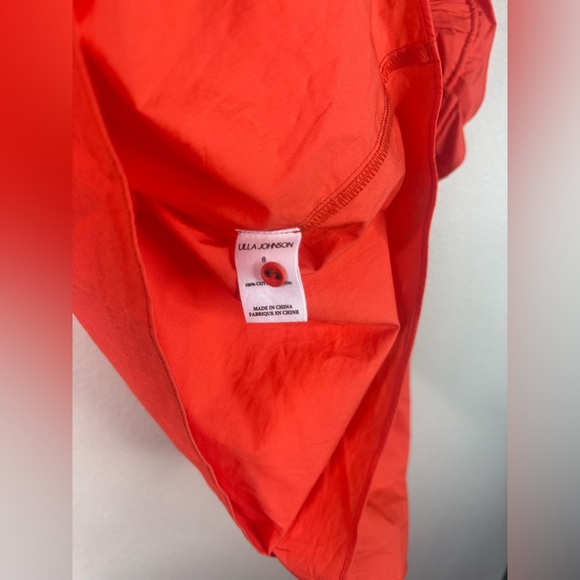 Ulla Johnson Elora Ruffle-Sleeve Cotton Poplin Top size 8 - Picture 9 of 9